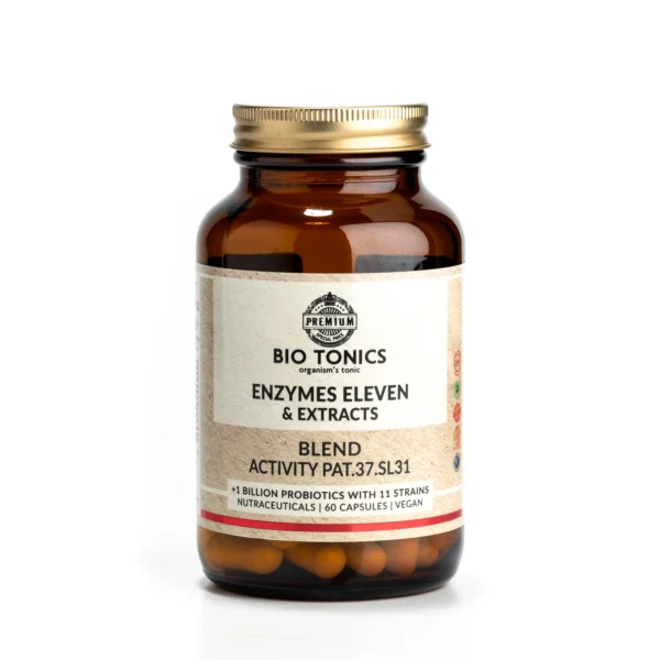 Bio Tonics Digestive Eleven Enzymes 310mg 60 Veg Caps 1.webp