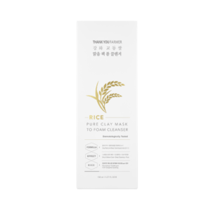 Thank You Farmer Rice Pure Clay Mask To Foam Cleanser 150ml