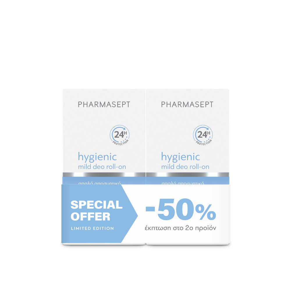 Pharmasept Promo Hygienic Mild Deo Roll-on 24h Απαλό Αποσμητικό (-50% Στο 2ο) 1 5205122003600 1 1000x1000