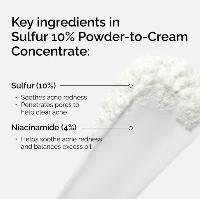 The Ordinary Sulfur 10% Powder to Cream Concentrate, 5g 4 sul4